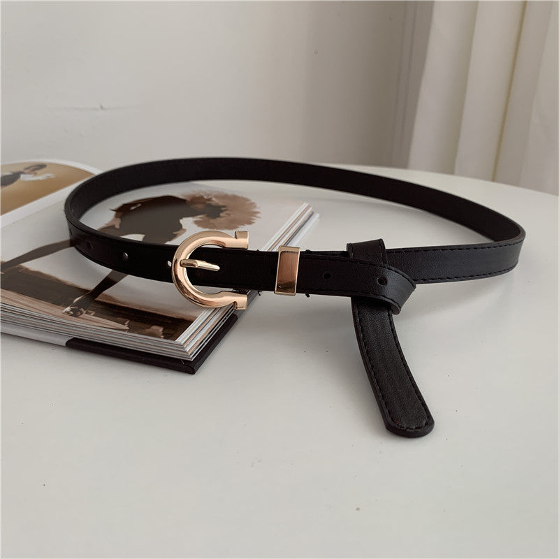 Women's Fashion Personality Trend Decoration Thin Simple Belts