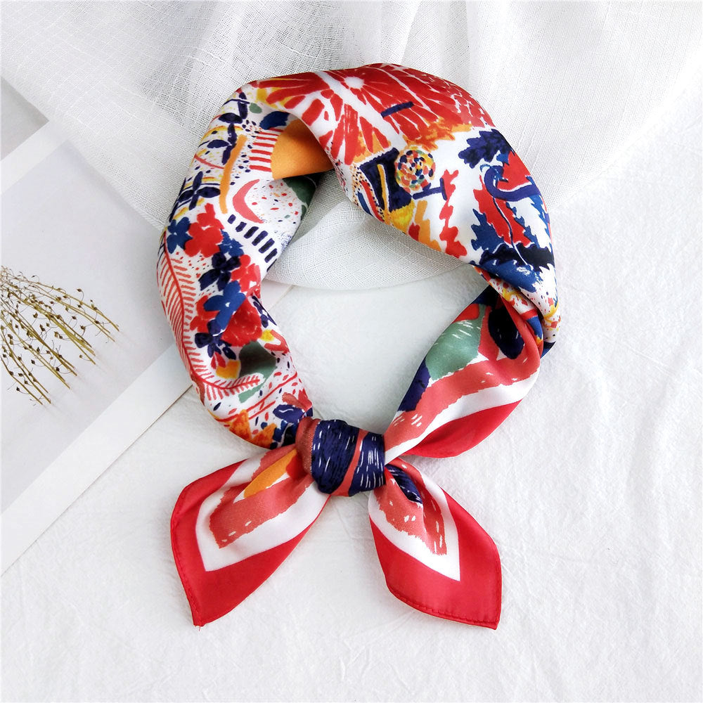 Women's Towel Silk Autumn Summer Korean Style Scarfs