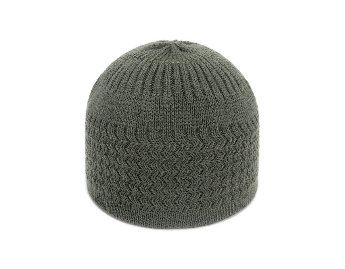 Women's & Men's Hat Slipover Knitted Wave Jacquard Neutral Hats & Caps