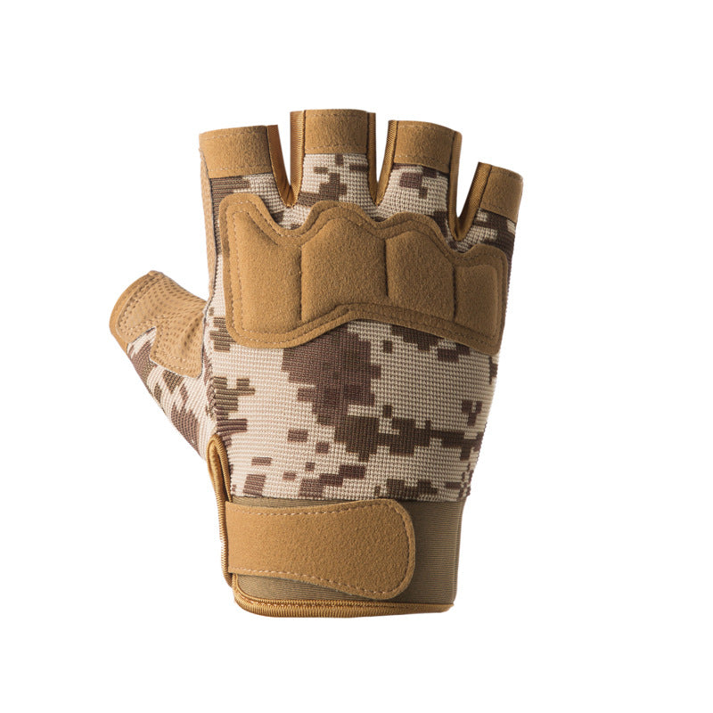 Women's & Men's Tactical Half Finger Outdoor Paratroopers Protective Gloves