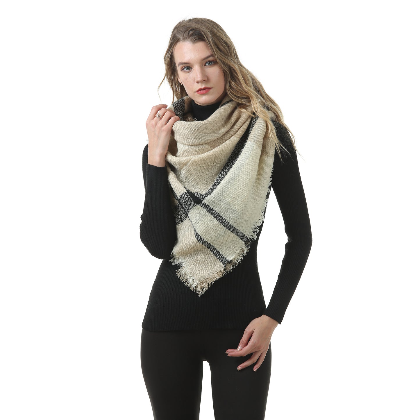 Women's Winter Cashmere Triangular Binder Neck Warmer Scarfs