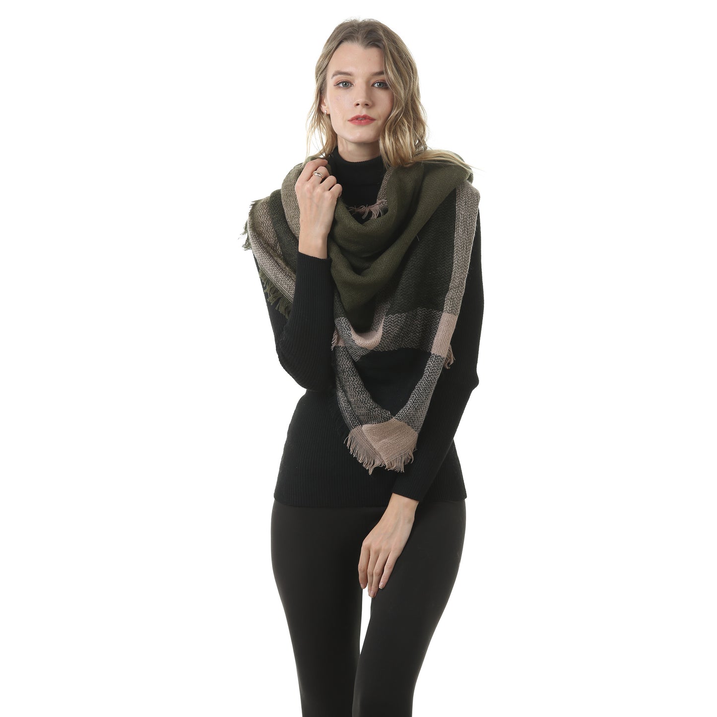 Women's Winter Cashmere Triangular Binder Neck Warmer Scarfs