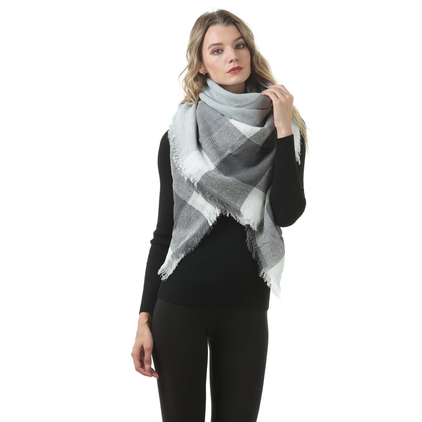 Women's Winter Cashmere Triangular Binder Neck Warmer Scarfs