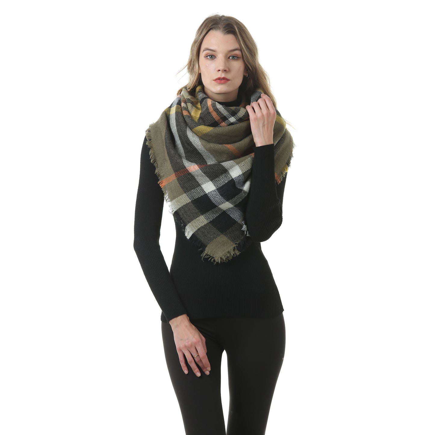 Women's Winter Cashmere Triangular Binder Neck Warmer Scarfs