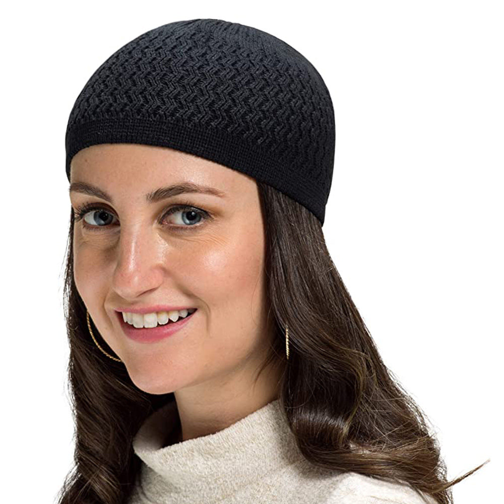 Women's & Men's Hat Slipover Knitted Wave Jacquard Neutral Hats & Caps