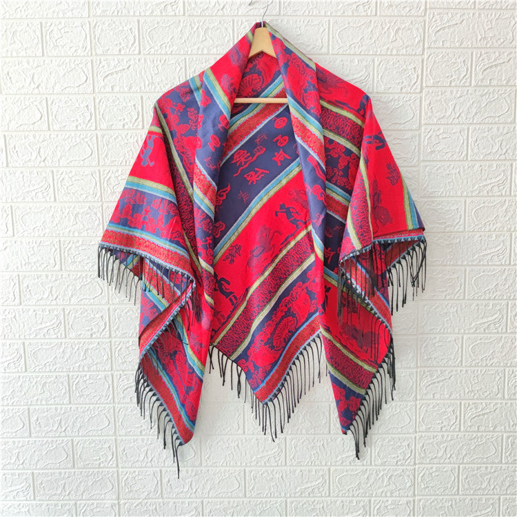 Women's Style Large Kerchief Shawl Warm Travel Scarfs