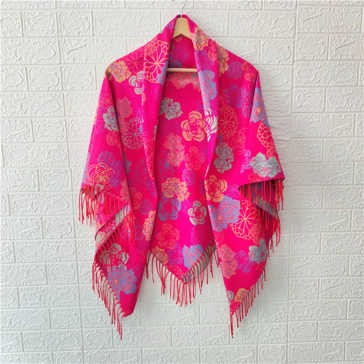 Women's Style Large Kerchief Shawl Warm Travel Scarfs