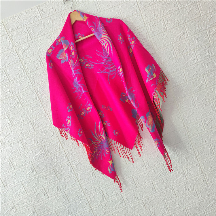 Women's Style Large Kerchief Shawl Warm Travel Scarfs