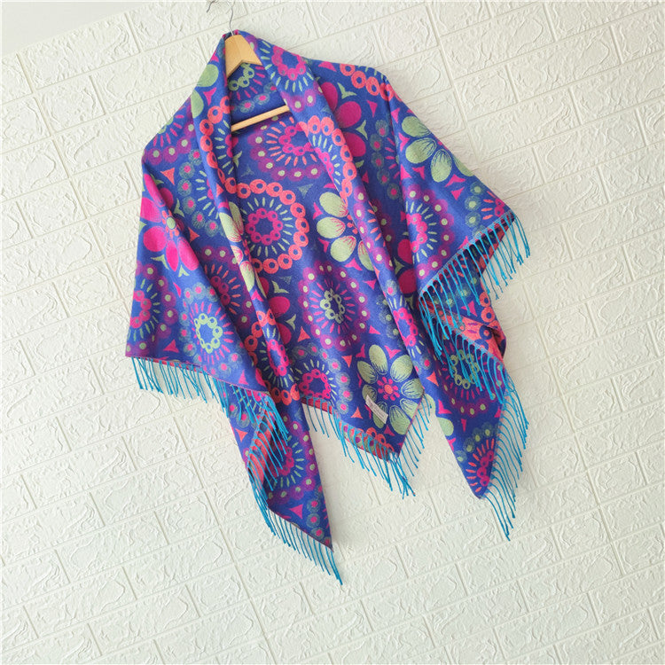 Women's Style Large Kerchief Shawl Warm Travel Scarfs