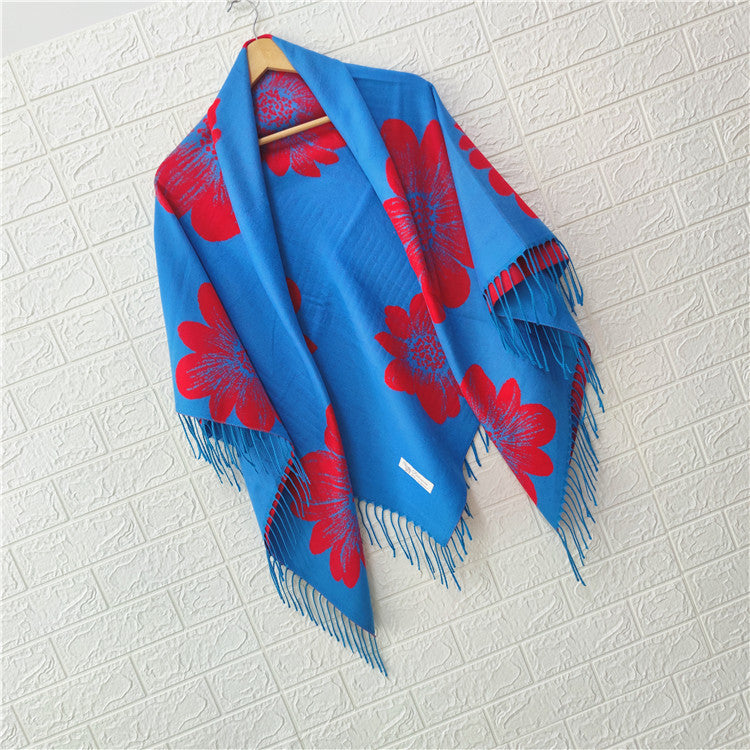 Women's Style Large Kerchief Shawl Warm Travel Scarfs