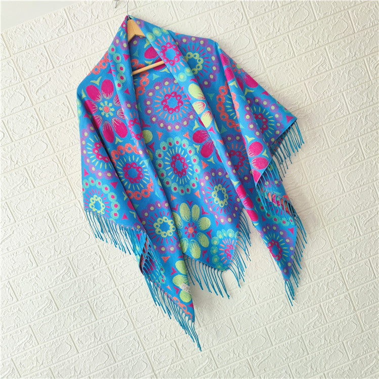 Women's Style Large Kerchief Shawl Warm Travel Scarfs