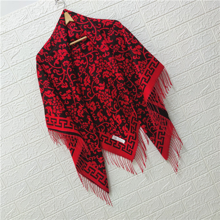 Women's Style Large Kerchief Shawl Warm Travel Scarfs