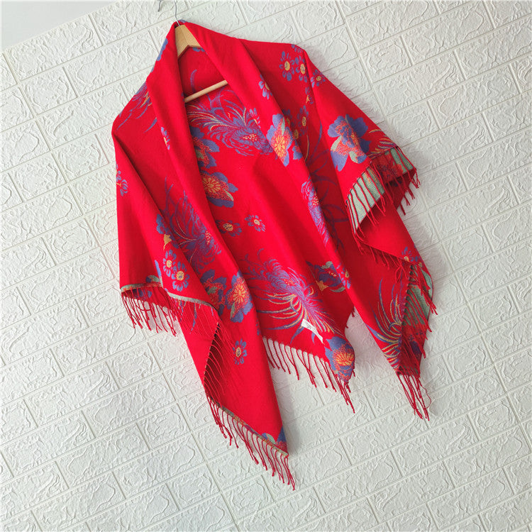 Women's Style Large Kerchief Shawl Warm Travel Scarfs