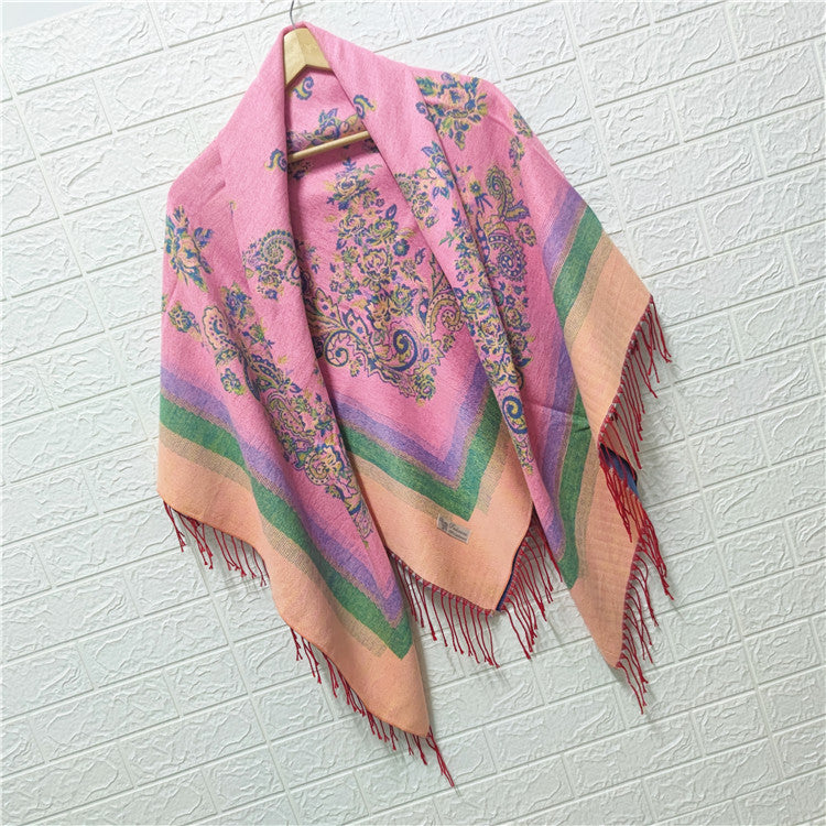 Women's Style Large Kerchief Shawl Warm Travel Scarfs