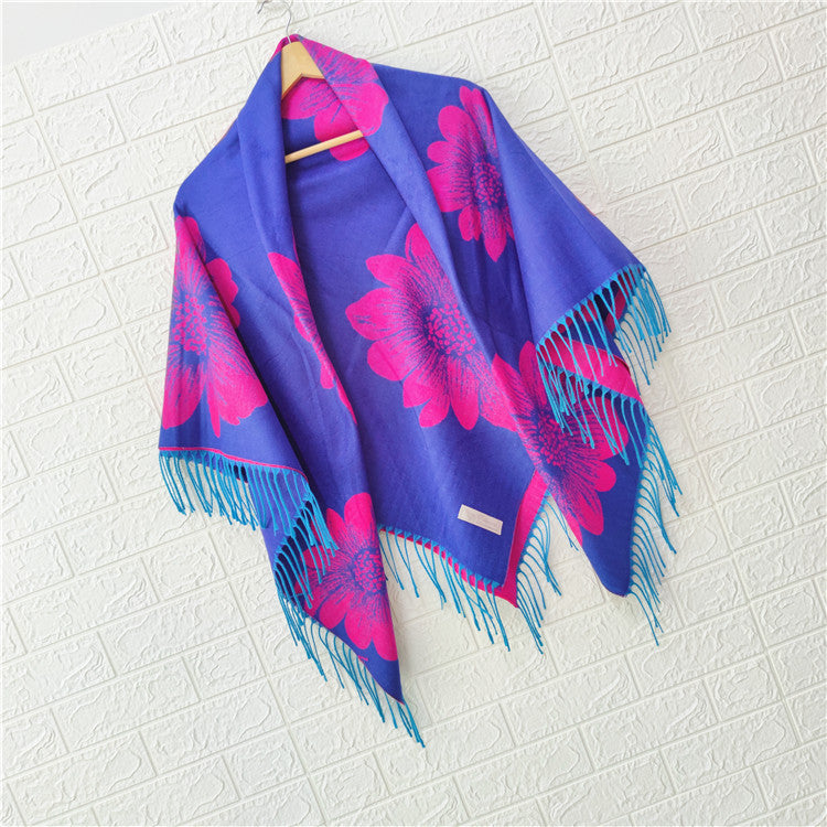 Women's Style Large Kerchief Shawl Warm Travel Scarfs