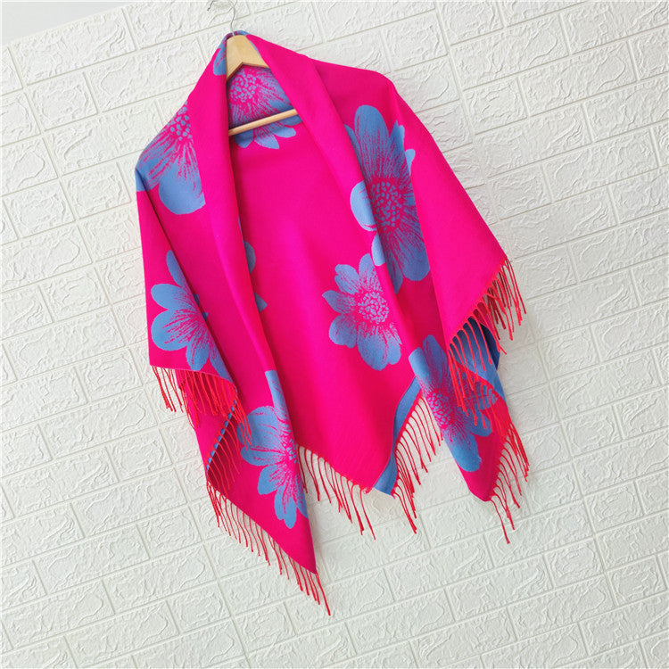 Women's Style Large Kerchief Shawl Warm Travel Scarfs