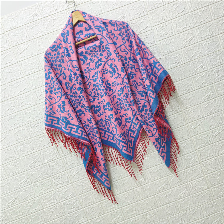 Women's Style Large Kerchief Shawl Warm Travel Scarfs