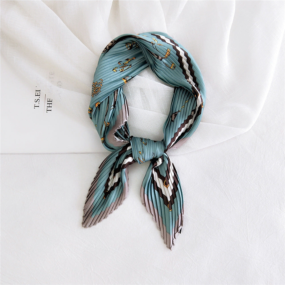 Women's Small Square Towel Silk Autumn Summer Scarfs