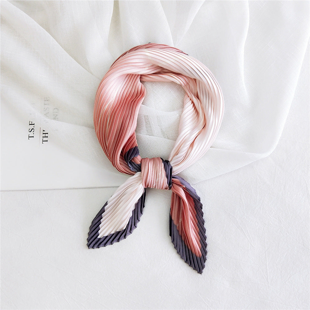 Women's Small Square Towel Silk Autumn Summer Scarfs