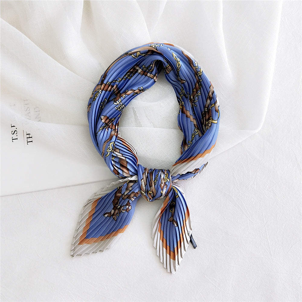 Women's Small Square Towel Silk Autumn Summer Scarfs