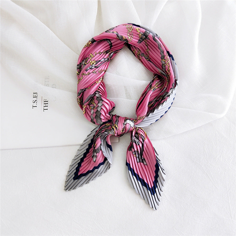 Women's Small Square Towel Silk Autumn Summer Scarfs