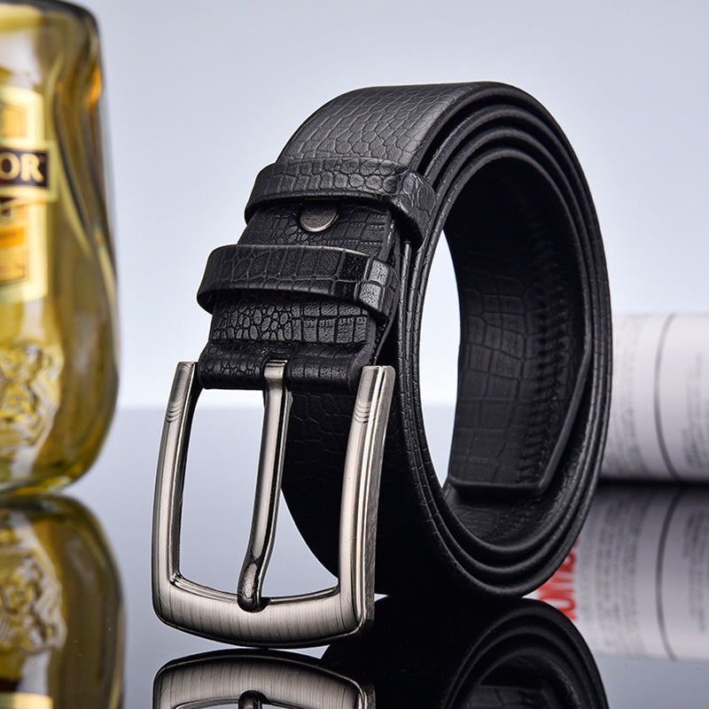 Men's Leather Imitation Pin Buckle Fashion Decoration Belts