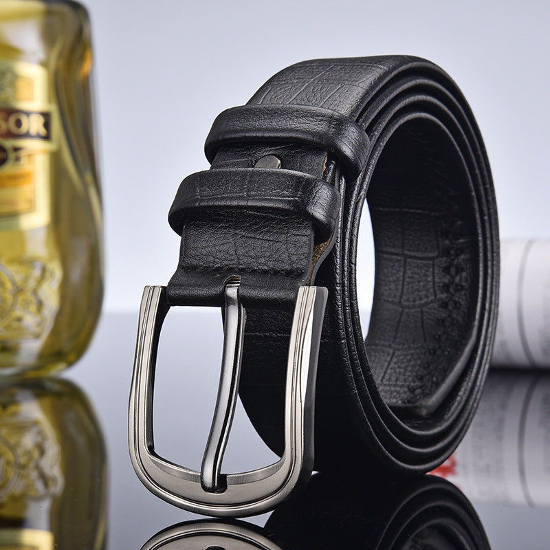 Men's Leather Imitation Pin Buckle Fashion Decoration Belts