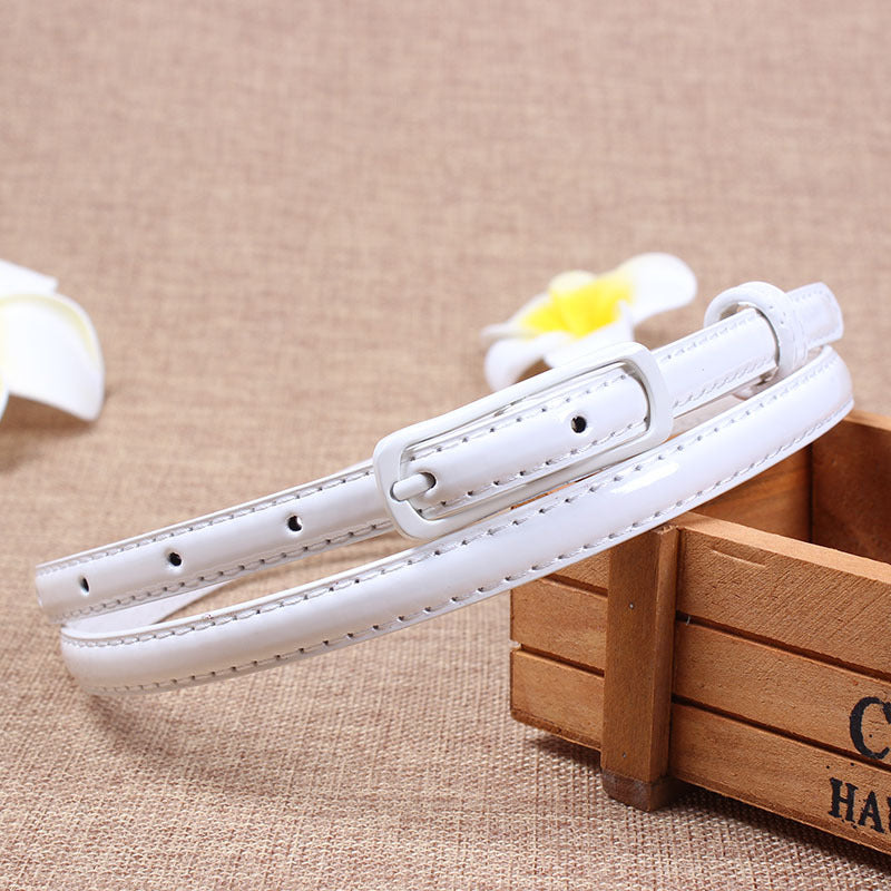 Women's Pin Buckle Candy Color Thin Decoration Fashion Belts