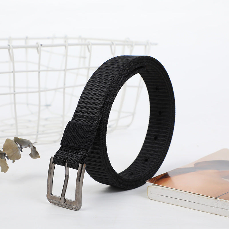 Women's Thin Casual Nylon Pant Korean Style Fashion Belts