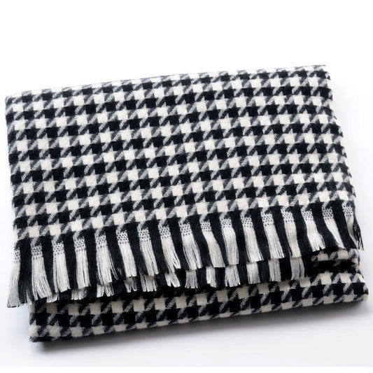 Women's Plaid Artificial Cashmere Thick Warm Shawl Scarfs