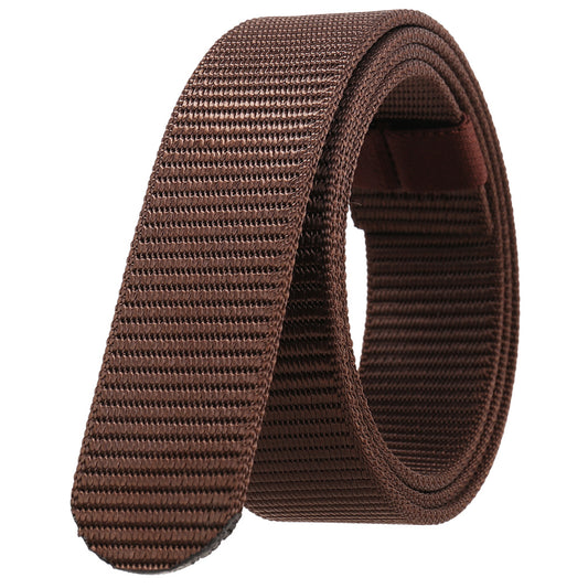 Roller Buckle Nylon Strap Toothless Strip Automatic Belts