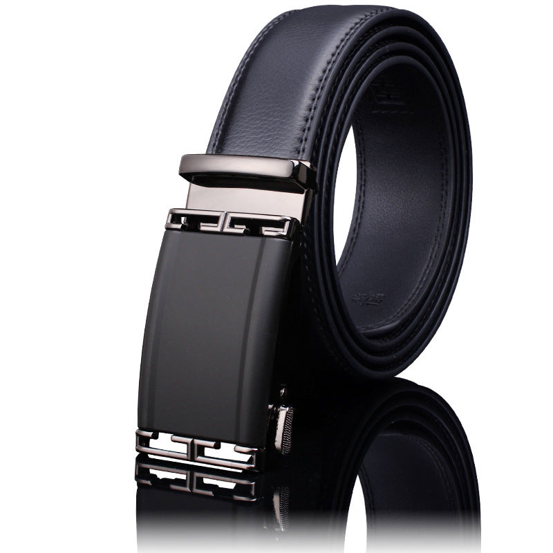 Men's Leather Boys High-grade Alloy Automatic Buckle Business Belts