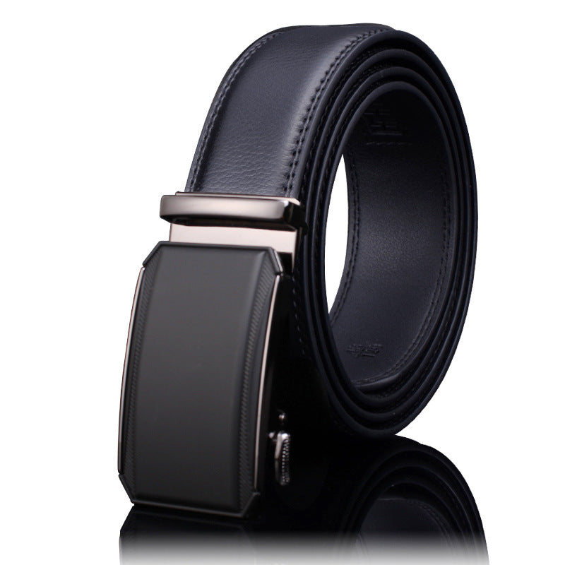 Men's Leather Boys High-grade Alloy Automatic Buckle Business Belts