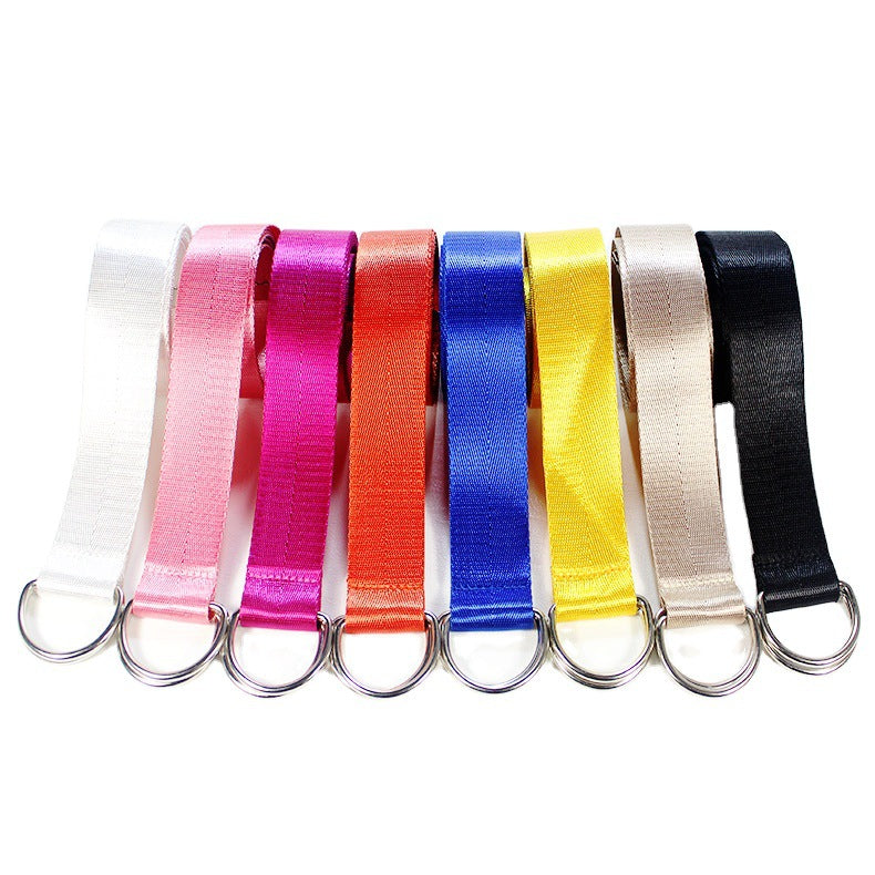 Women's & Men's Woven Canvas Nylon Korean Style Long Belts