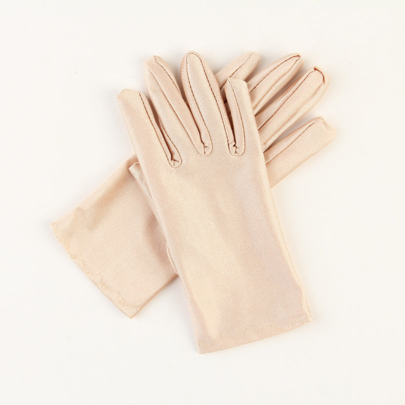 Women's High Elastic Sunscreen Spandex For Short Gloves