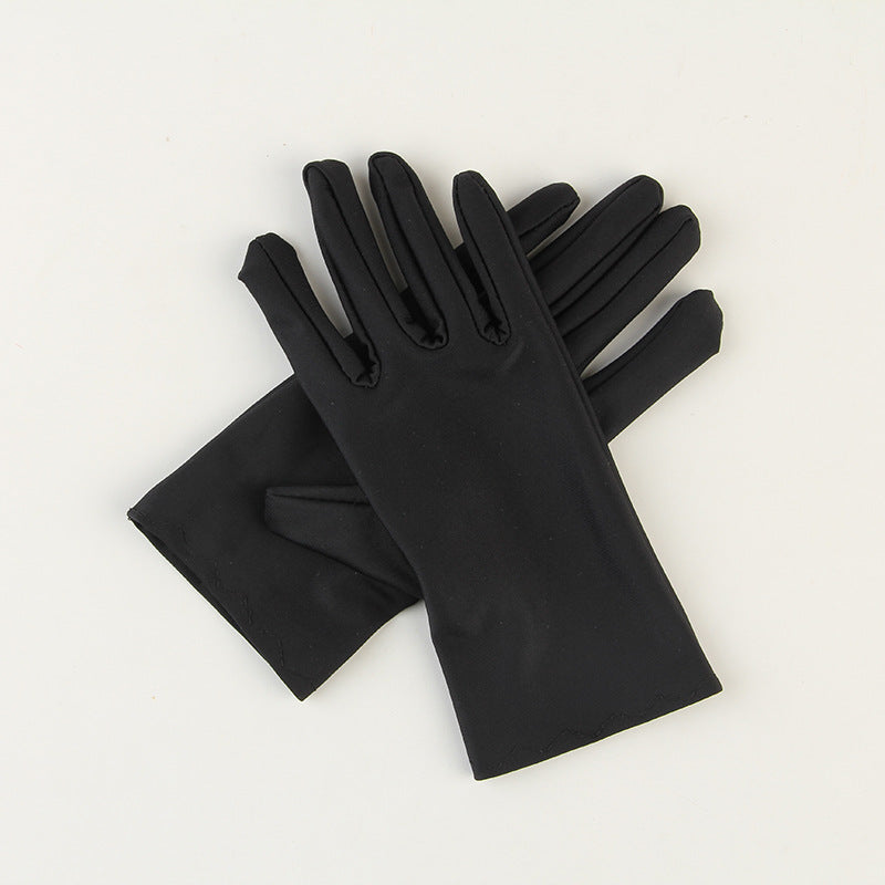 Women's High Elastic Sunscreen Spandex For Short Gloves