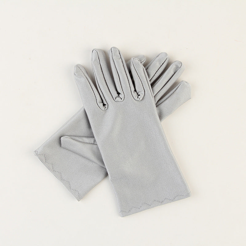 Women's High Elastic Sunscreen Spandex For Short Gloves