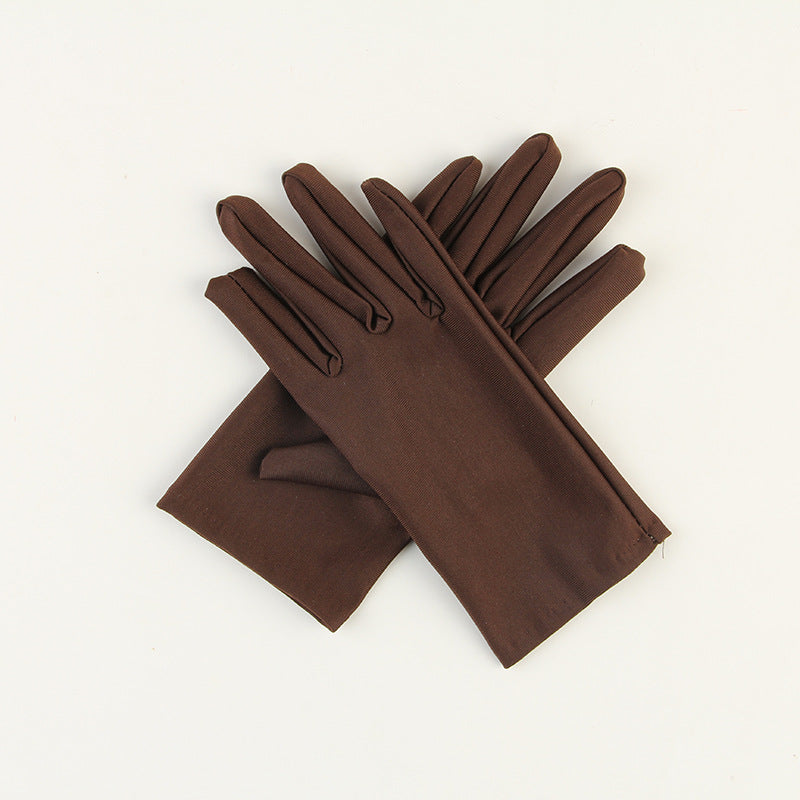 Women's High Elastic Sunscreen Spandex For Short Gloves