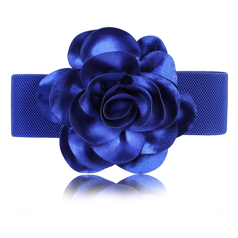 Women's Summer Fashion Flower Wide Waist Seal Belts