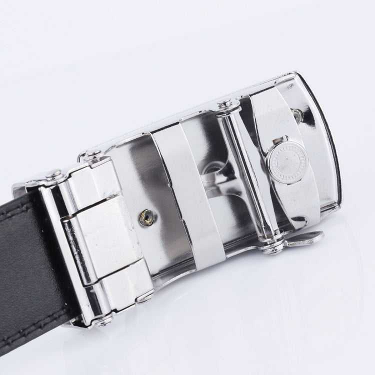 Men's Leather Automatic Buckle Small Gift Stall Belts