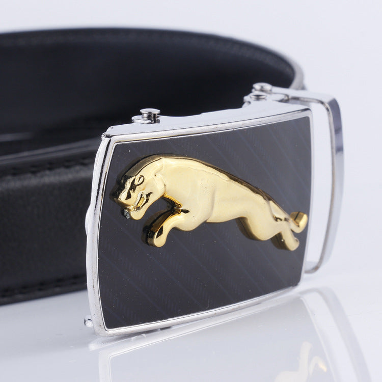 Men's Leather Automatic Buckle Small Gift Stall Belts