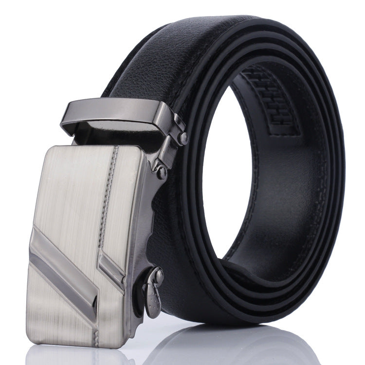 Men's Leather Automatic Buckle Small Gift Stall Belts