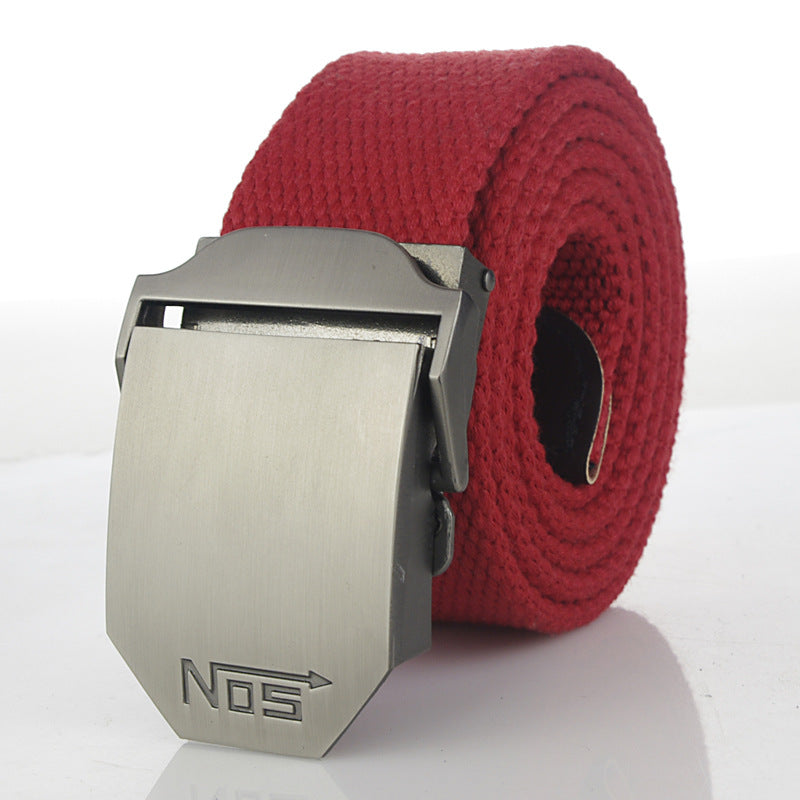 Women's & Men's Sports Thickening Canvas Tactical Automatic Buckle Belts