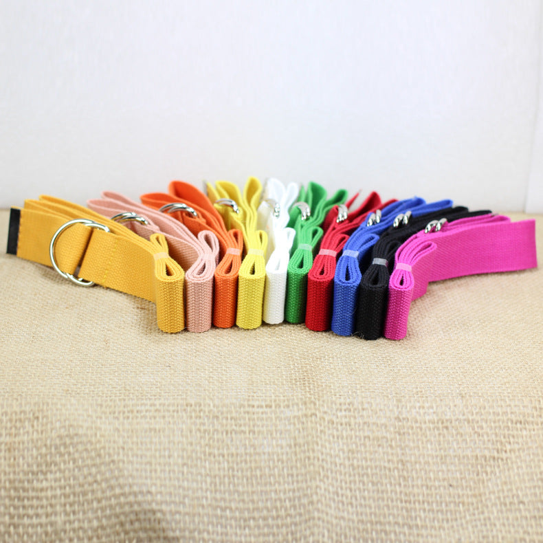 Women's & Men's Double Buckle For Fashion Cotton Canvas Belts