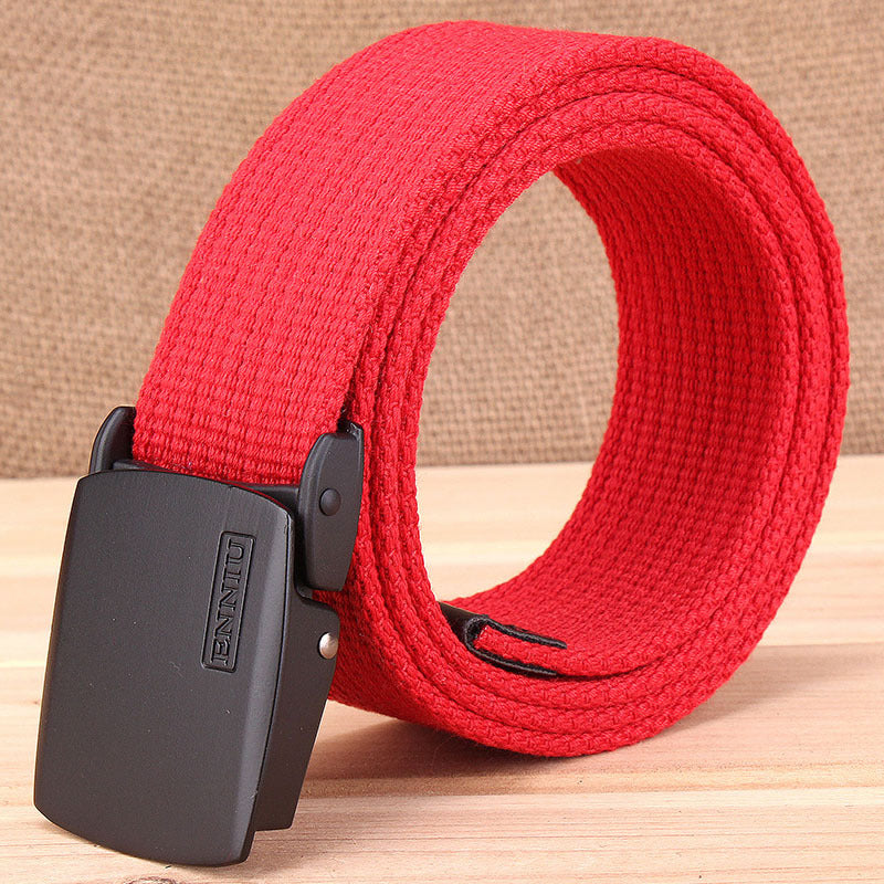 Men's Thick Canvas Outdoor Casual Korean Fashionable Belts