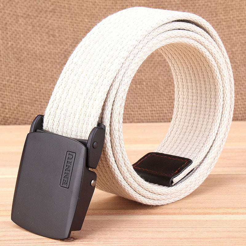 Men's Thick Canvas Outdoor Casual Korean Fashionable Belts