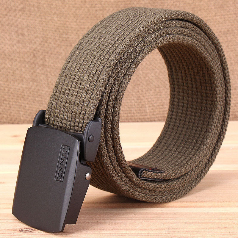 Men's Thick Canvas Outdoor Casual Korean Fashionable Belts