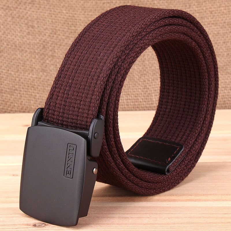 Men's Thick Canvas Outdoor Casual Korean Fashionable Belts