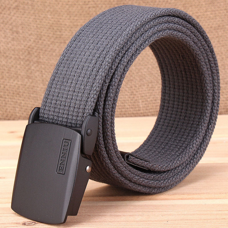 Men's Thick Canvas Outdoor Casual Korean Fashionable Belts