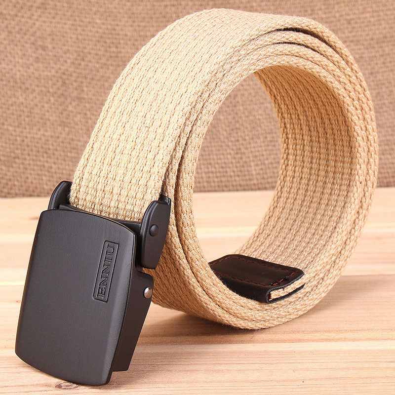 Men's Thick Canvas Outdoor Casual Korean Fashionable Belts